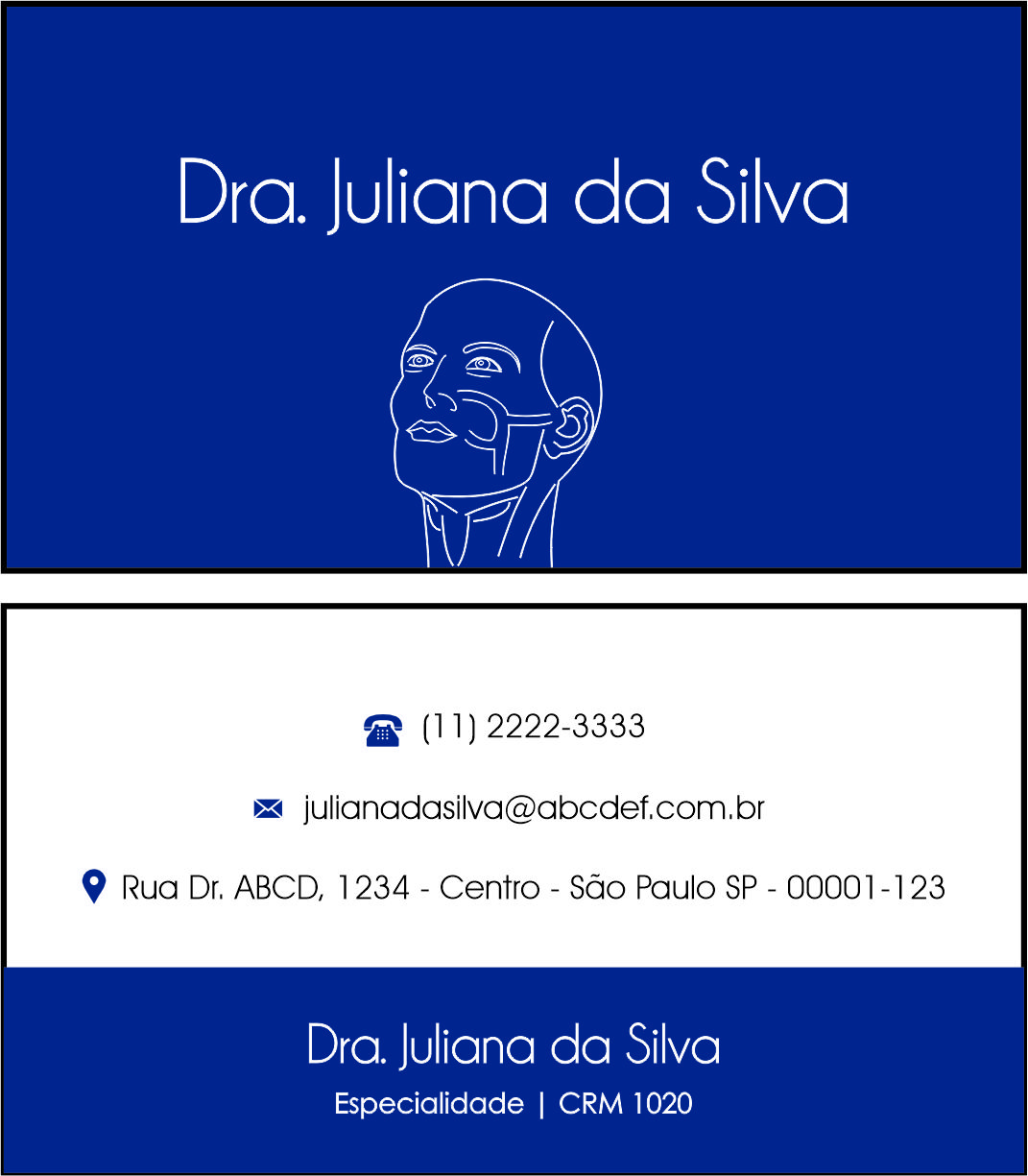 Cartão de Visitas Otorrinolaringologia Barcelona