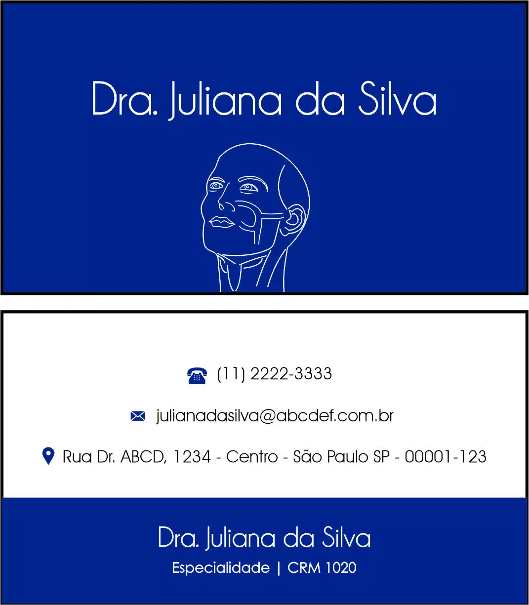 Cartão de Visitas Otorrinolaringologia Barcelona