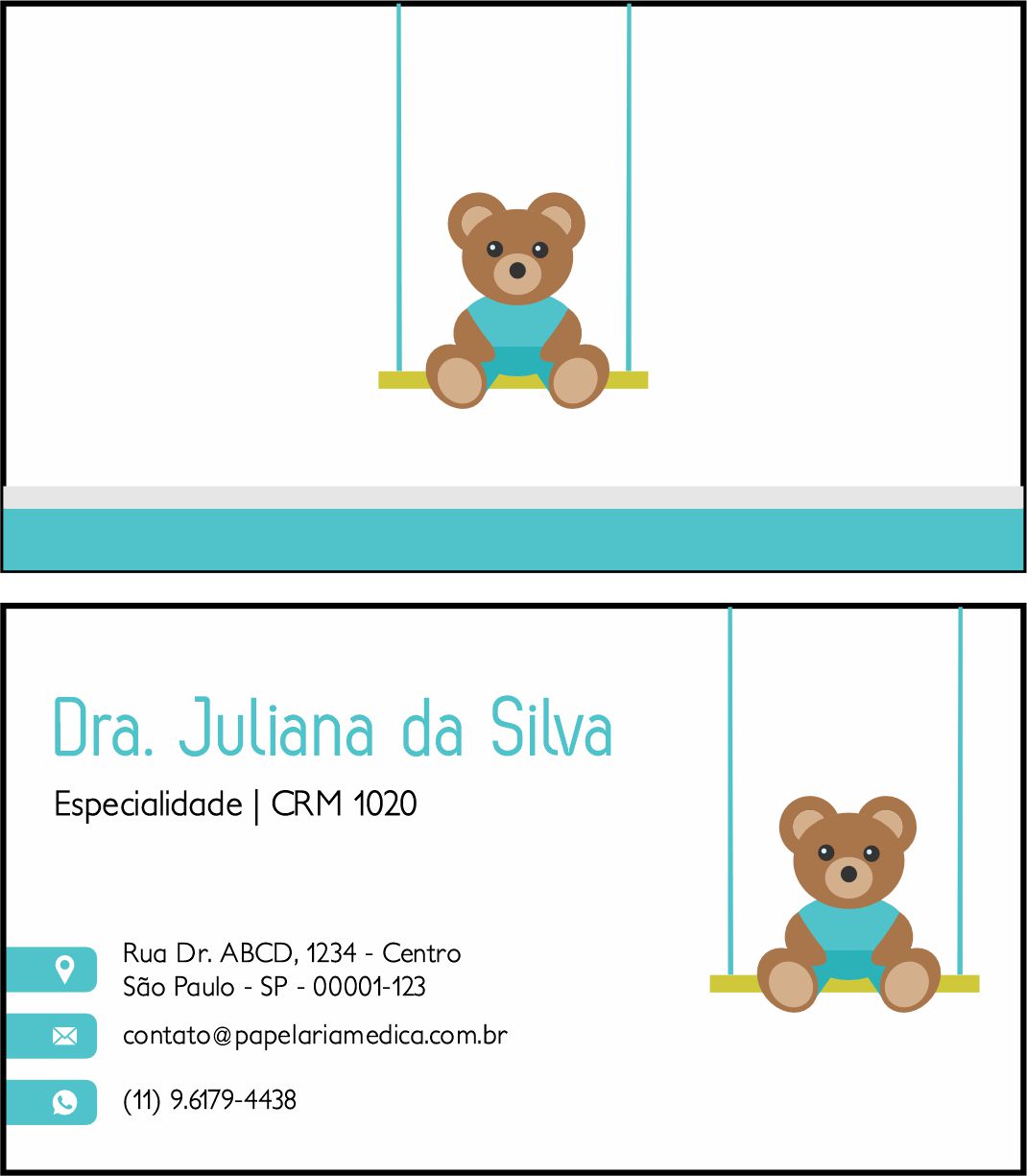 Cartão de Visitas Pediatra Katovice