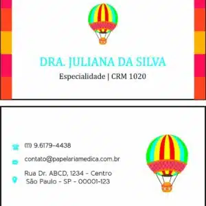 Cartão de Visitas Pediatra Estetino