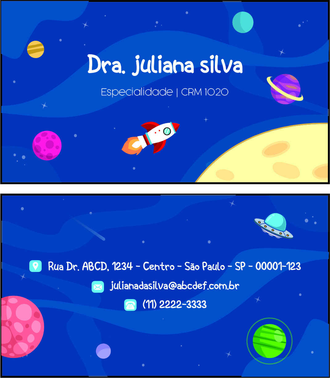 Cartão de Visitas Pediatra Bytom