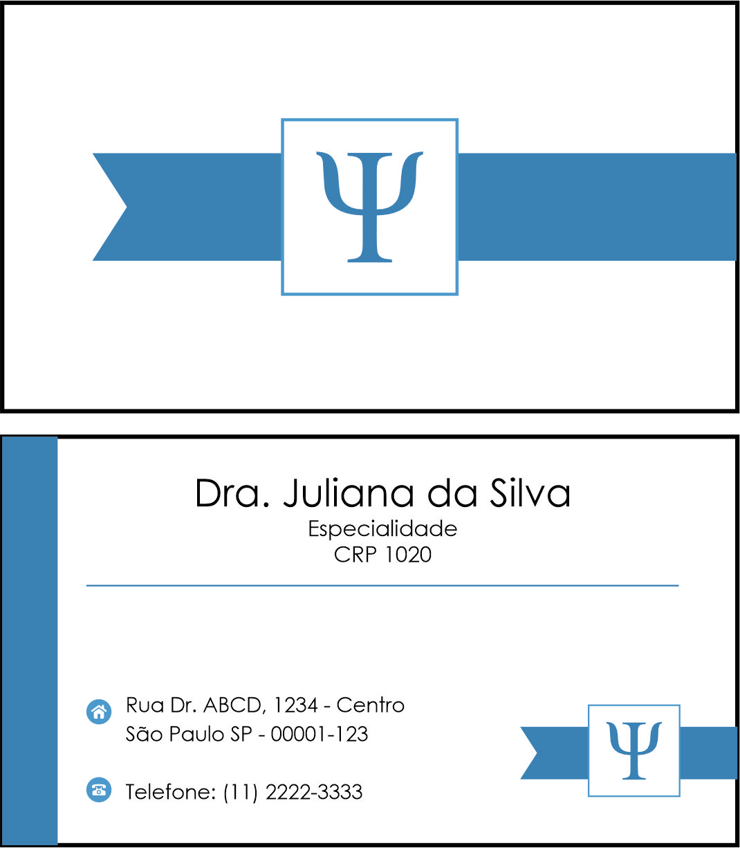 Cartão de Visitas Psicologia Bremen