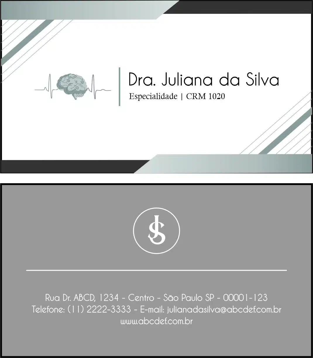 Cartão de Visitas Psicologia Kiel