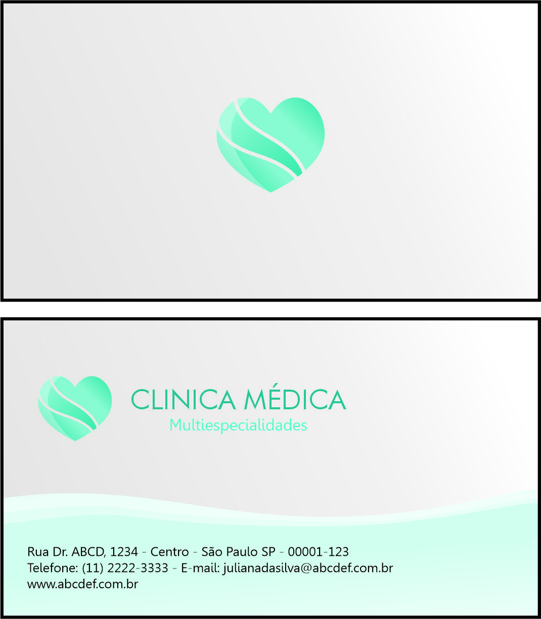 Cartão de Visitas Cardiologista Haia