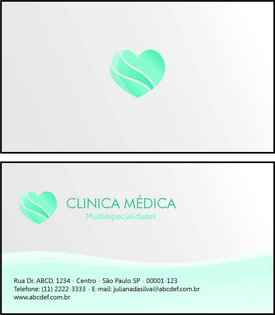 Cartão de Visitas Cardiologista Haia