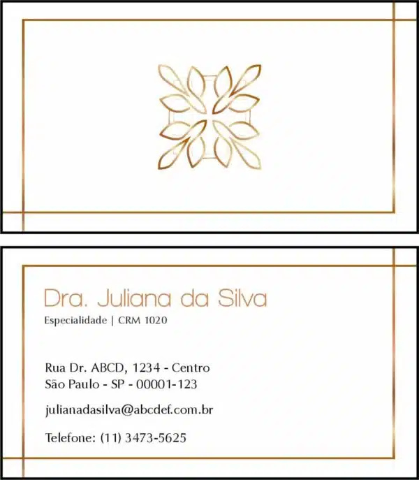 Cartão de Visitas Dermatologista Chester Cartão de Visitas Dermatologista Chester