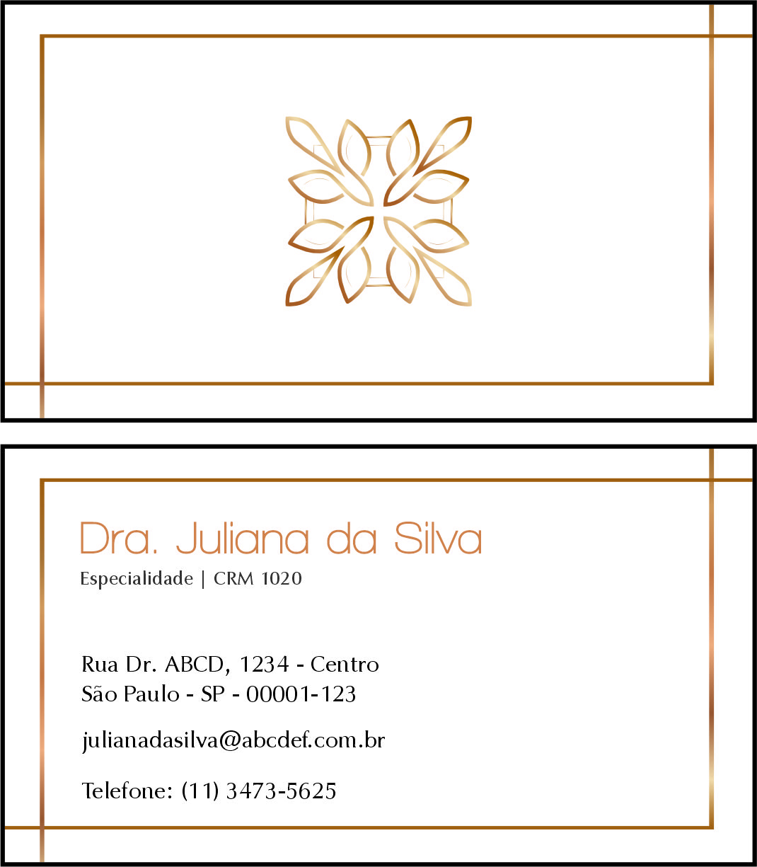 Cartão de Visitas Dermatologista Chester