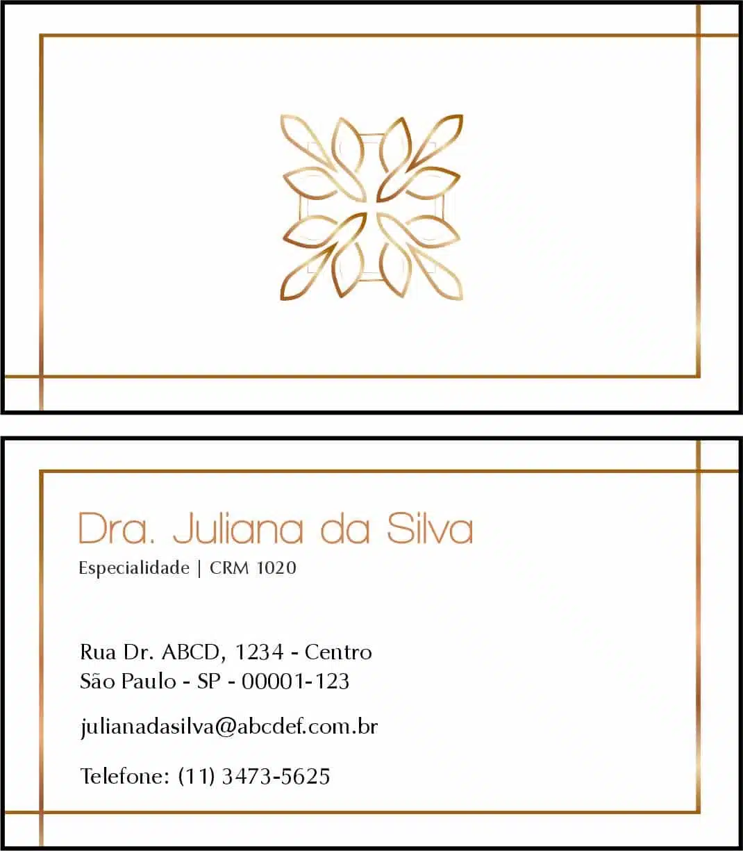 Cartão de Visitas Dermatologista Chester
