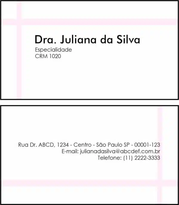 Cartão de Visitas Dermatologista Ripon Cartão de Visitas Dermatologista Ripon