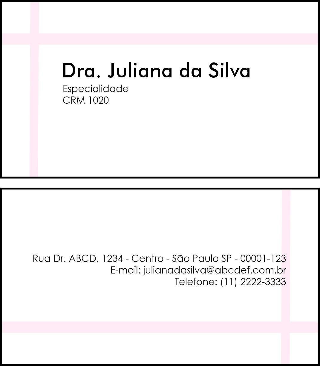 Cartão de Visitas Dermatologista Ripon