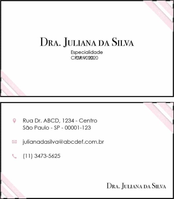 Cartão de Visitas Dermatologista Burford Cartão de Visitas Dermatologista Burford