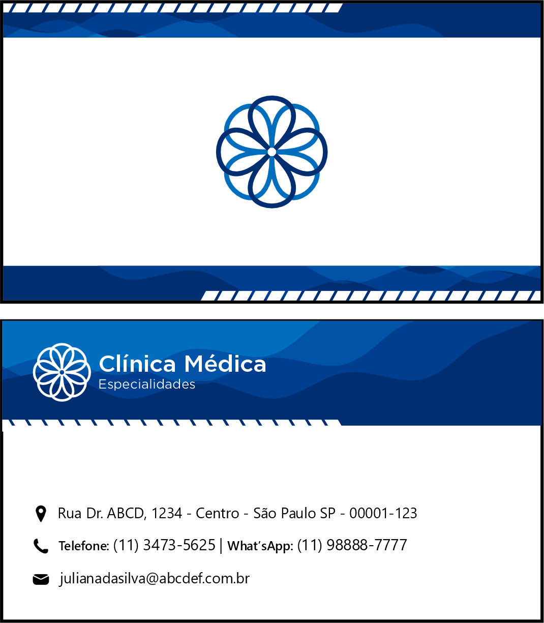 Cartão de Visitas Clínica Geral Ismaília