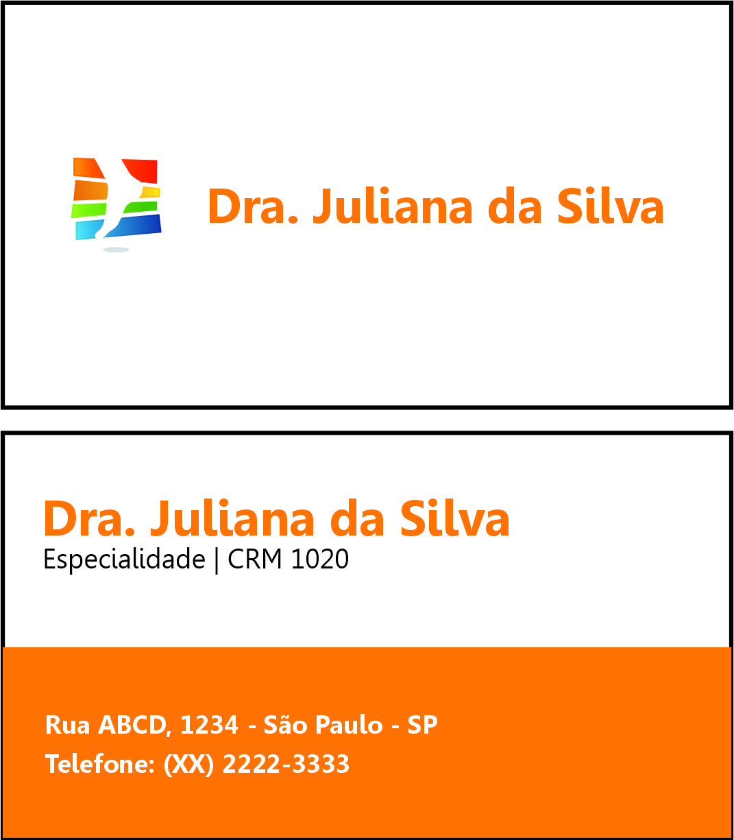 Cartão de Visitas Ortopedia Lárissa