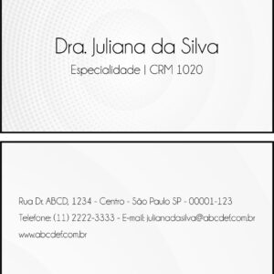 Cartão de Visitas Otorrinolaringologista Seville