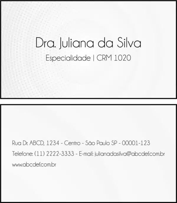 Cartão de Visitas Otorrinolaringologista Seville Cartão de Visitas Otorrinolaringologista Seville