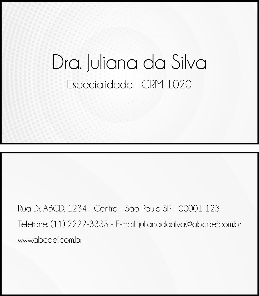 Cartão de Visitas Otorrinolaringologista Seville