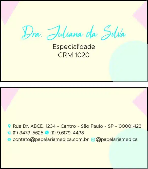 Cartão de Visitas Pediatria Cracóvia Cartão de Visitas Pediatria Cracóvia