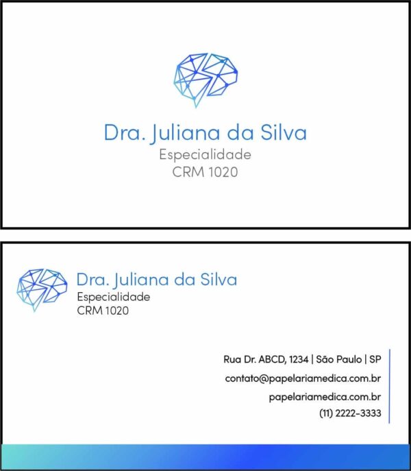 Cartão de Visitas Psiquiatra e Neurologista Florence Cartão de Visitas Psiquiatra e Neurologista Florence