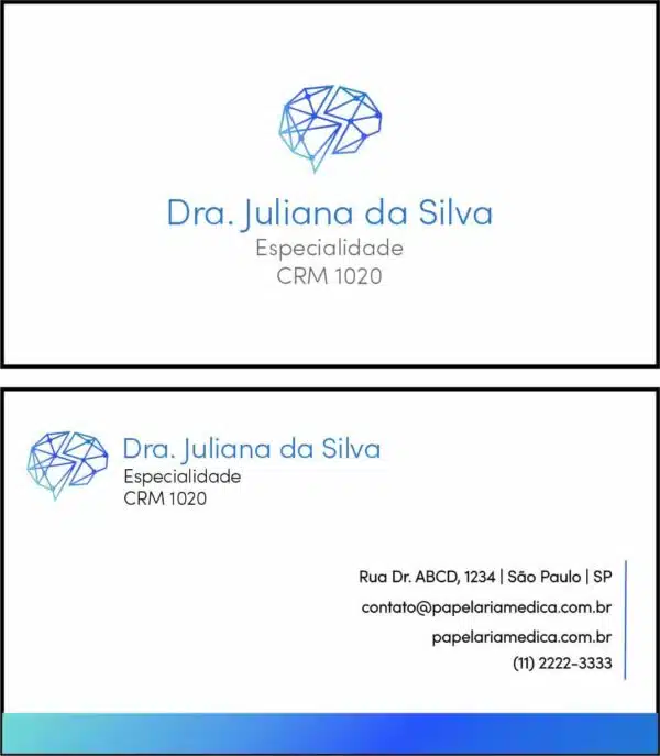 Cartão de Visitas Psiquiatra e Neurologista Florence Cartão de Visitas Psiquiatra e Neurologista Florence