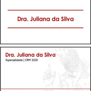 Cartão de Visitas Psiquiatra e Neurologista Naples