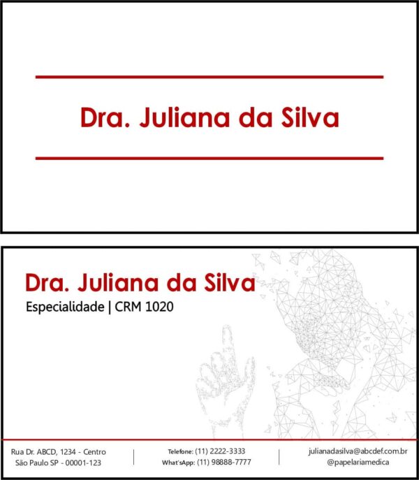 Cartão de Visitas Psiquiatra e Neurologista Naples Cartão de Visitas Psiquiatra e Neurologista Naples