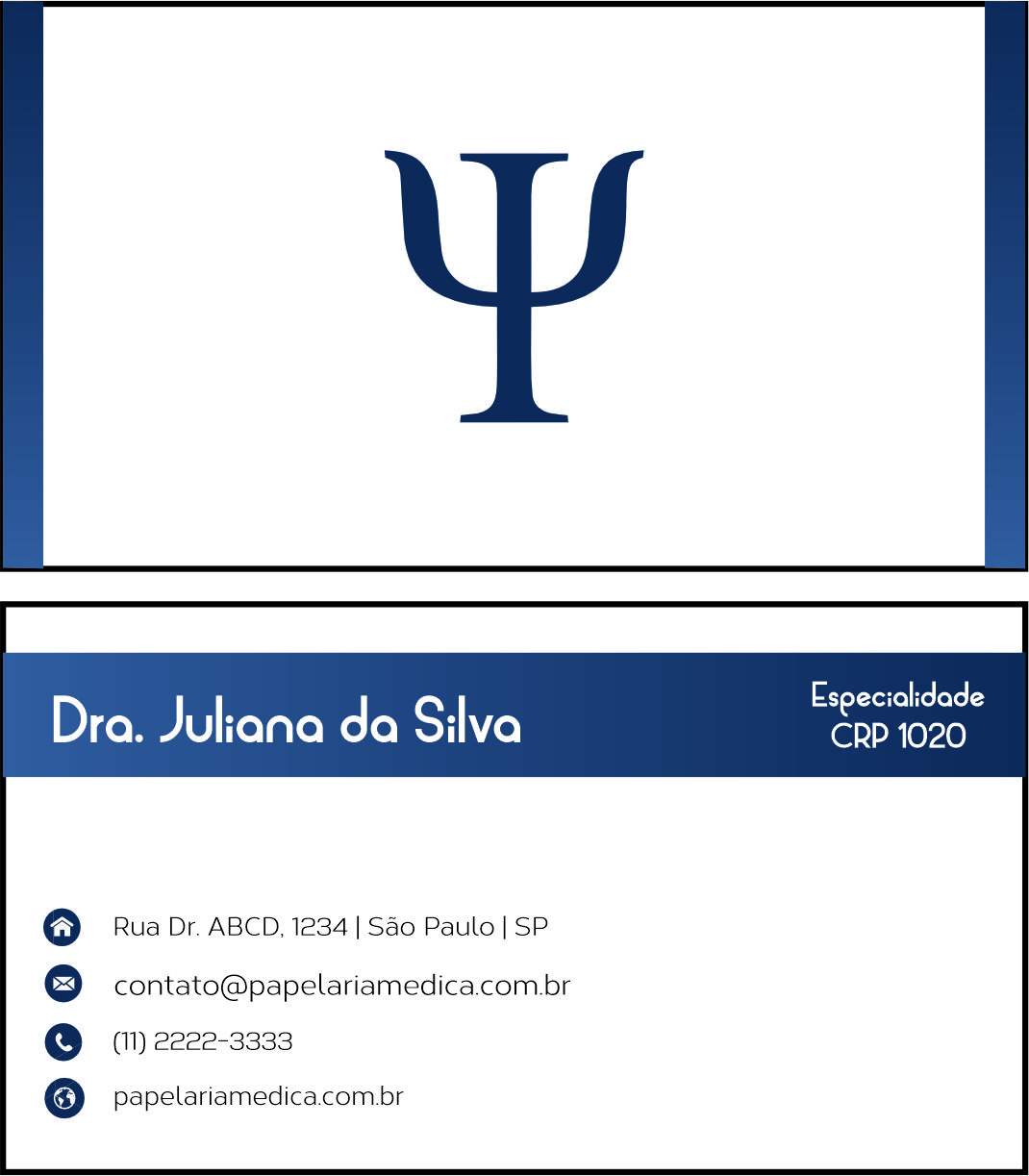 Cartão de Visitas Psicológico Berlim
