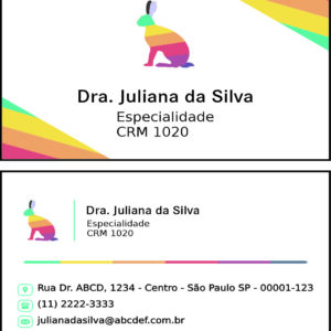 Cartão de Visitas Veterinário Viena