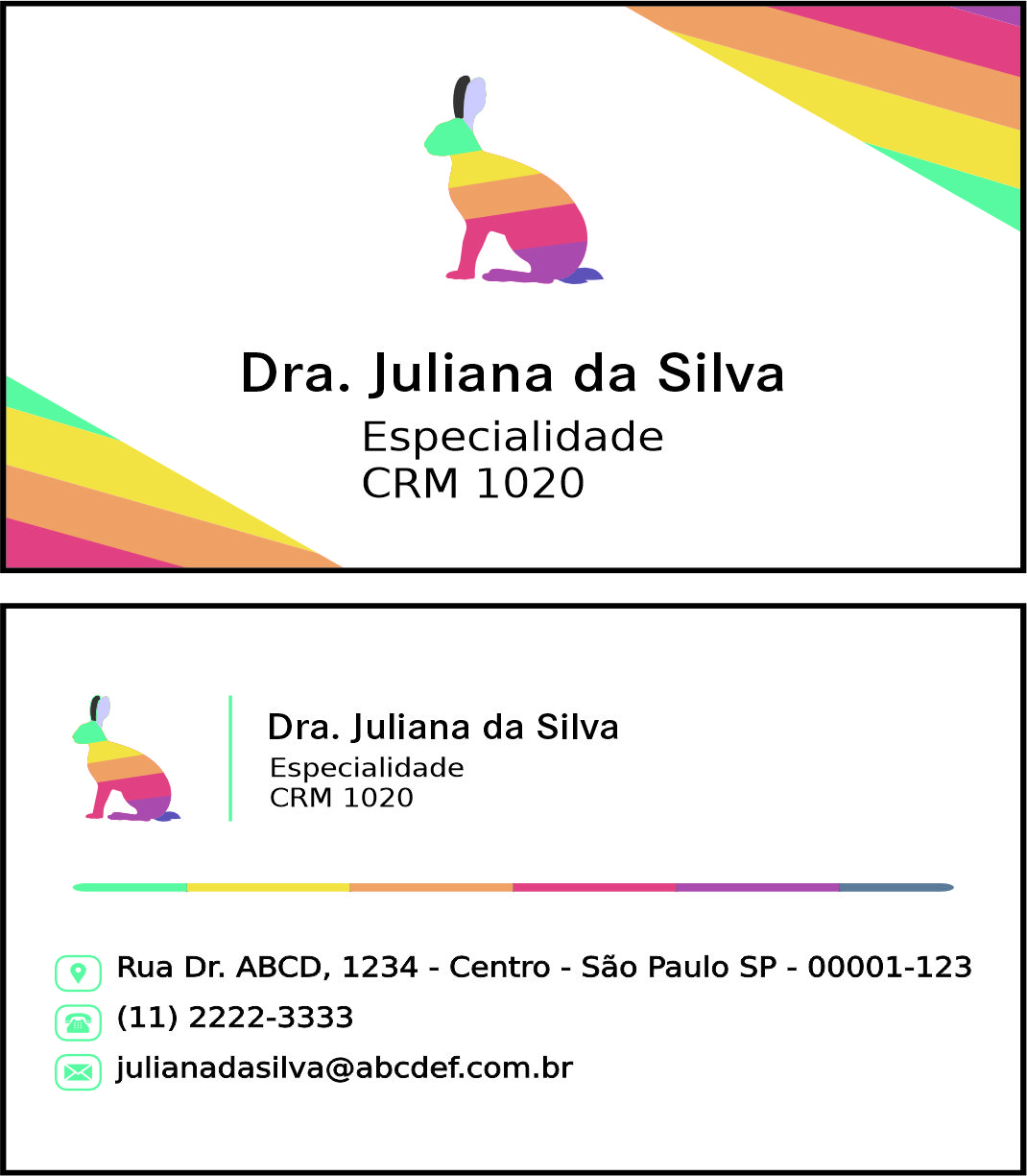 Cartão de Visitas Veterinário Viena