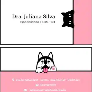 Cartão de Visitas Veterinário Horn