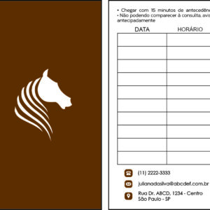 Cartão de Agendamento Veterinário Kufstein
