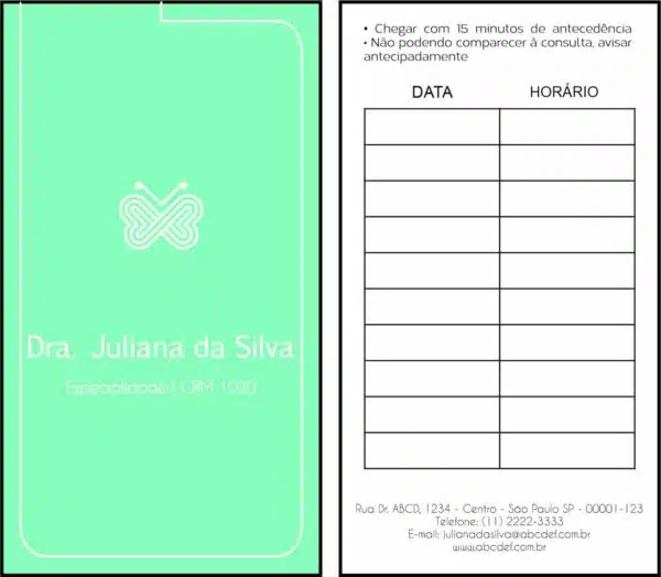 Cartão de Agendamento Endocrinologia Vancouver Cartão de Agendamento Endocrinologia Vancouver
