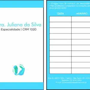 Cartão de Agendamento Ortopedia Pireu