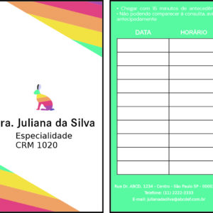 Cartão de Agendamento Veterinário Viena