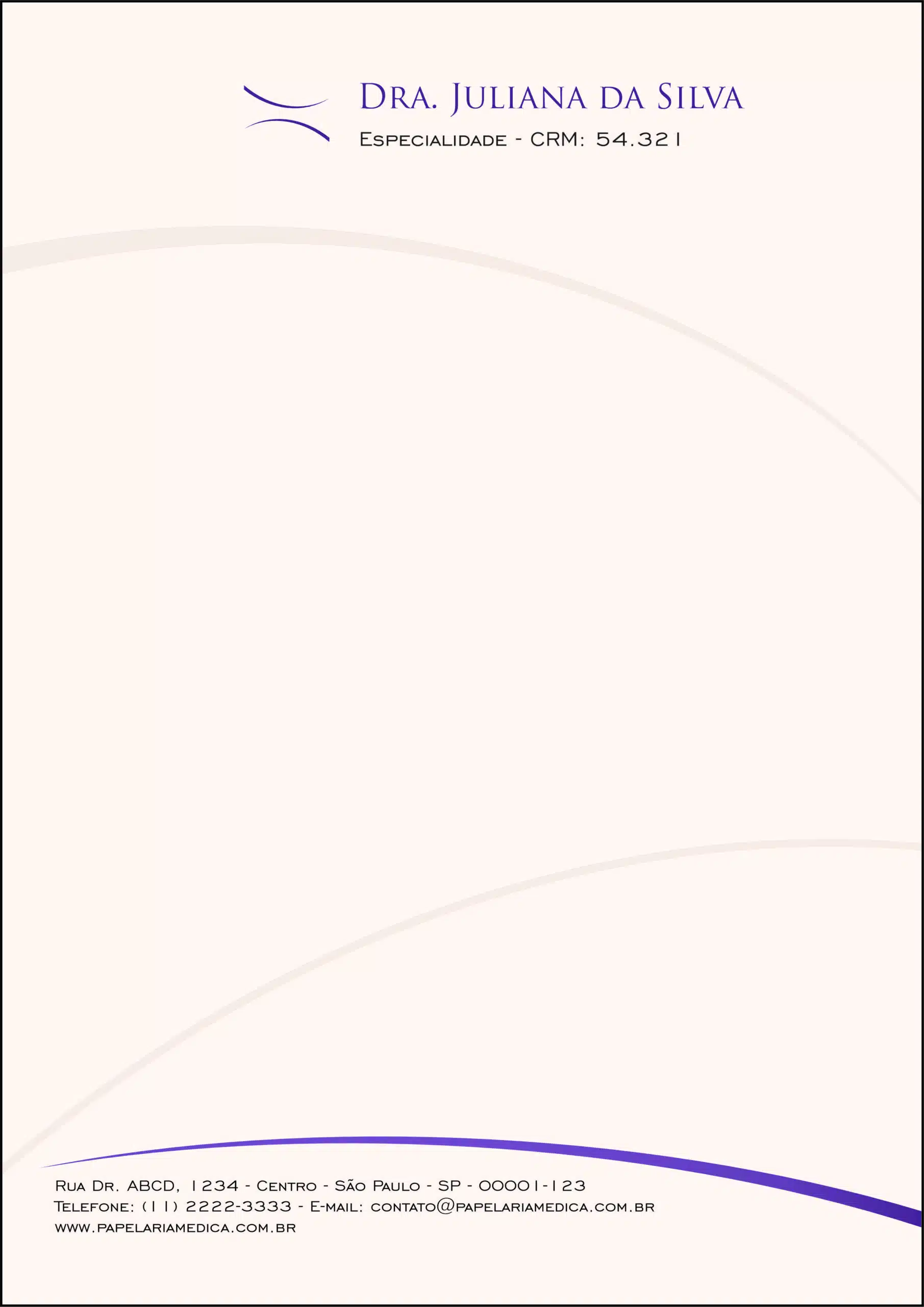 Receituário A4 Clínica Geral Rosetta