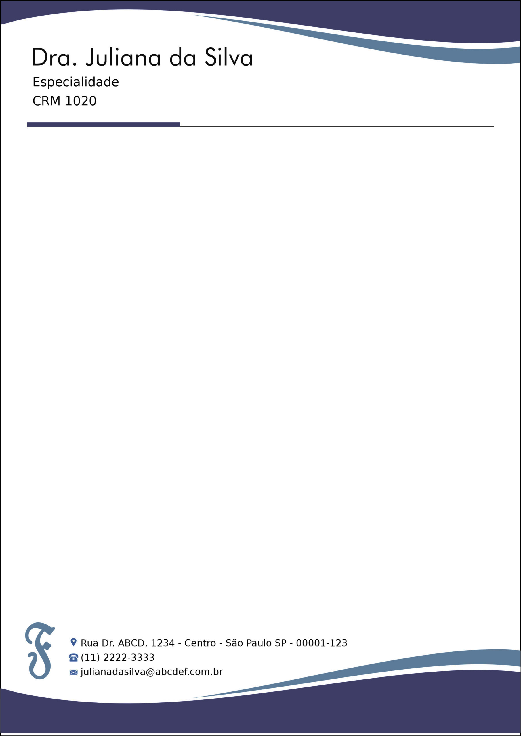 Receituário A4 Fonoaudiologia Tihany