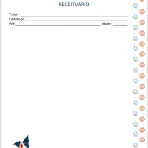 Receituário A4 Veterinário Wels