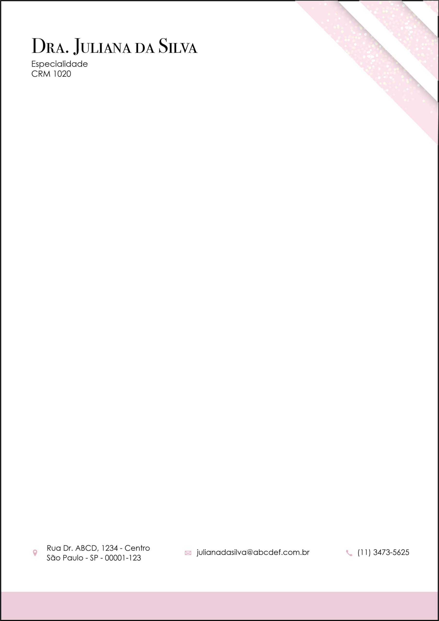 Receituário A4 Dermatologista Burford