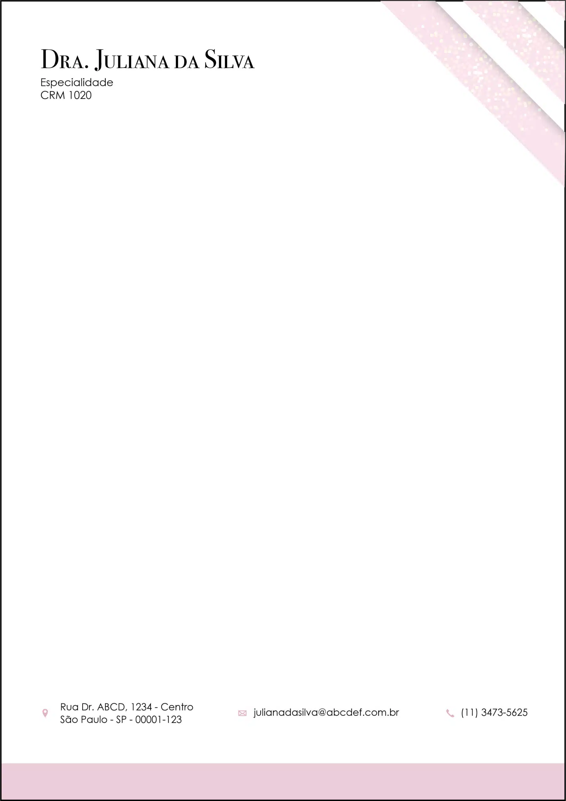 Receituário A4 Dermatologista Burford