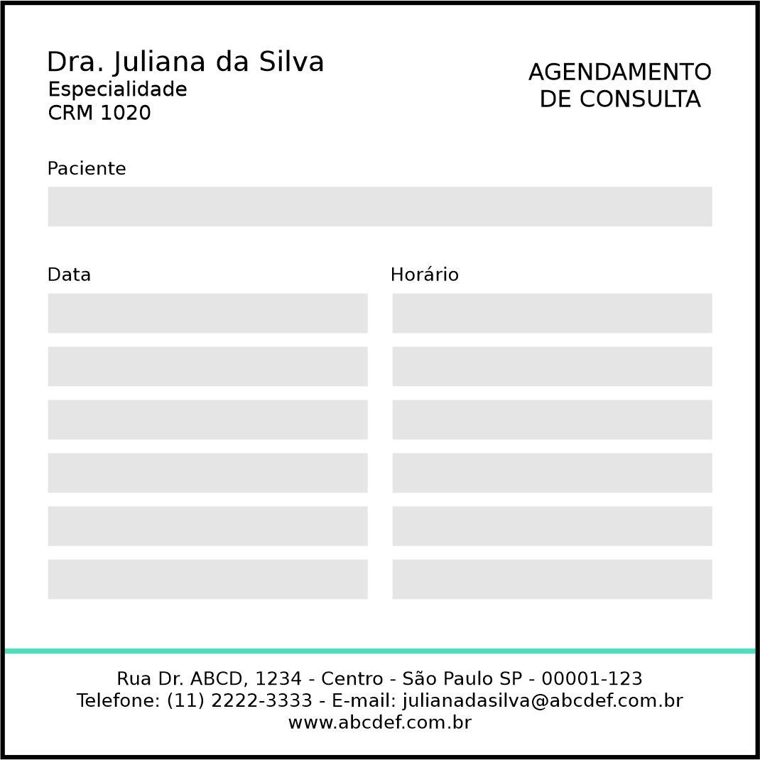 Bloco de Agendamento de Consulta Clínica Geral Esna