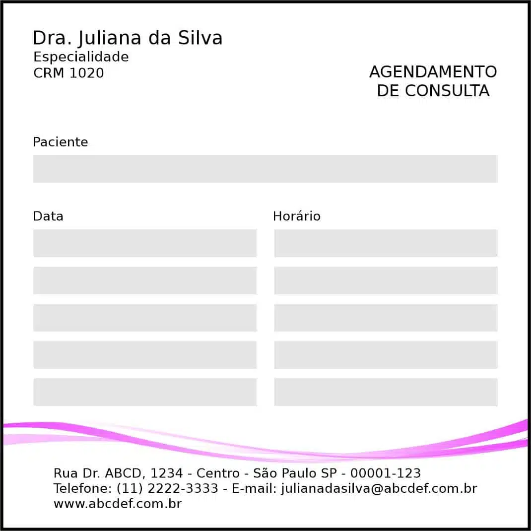 Bloco de Agendamento de Consulta Clínica Geral Berenice II