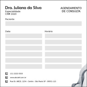 Bloco de Agendamento de Consulta Otorrinolaringologia Granada