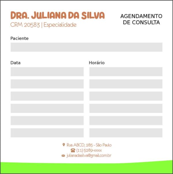 Bloco de Agendamento de Consulta Pediatra Elblag Bloco de Agendamento de Consulta Pediatra Elblag