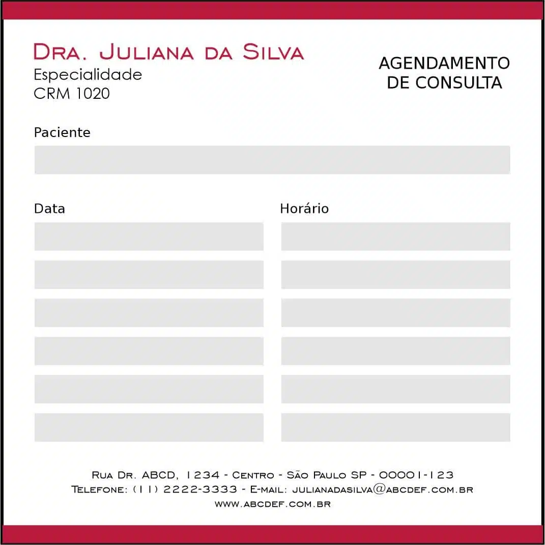 Bloco de Agendamento de Consulta Angiologia e Vascular Antuérpia