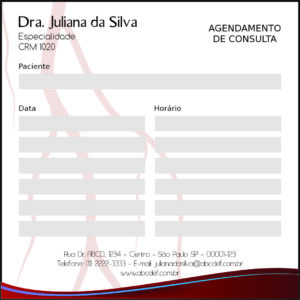 Bloco de Agendamento de Consulta Angiologia e Vascular Bruxelas