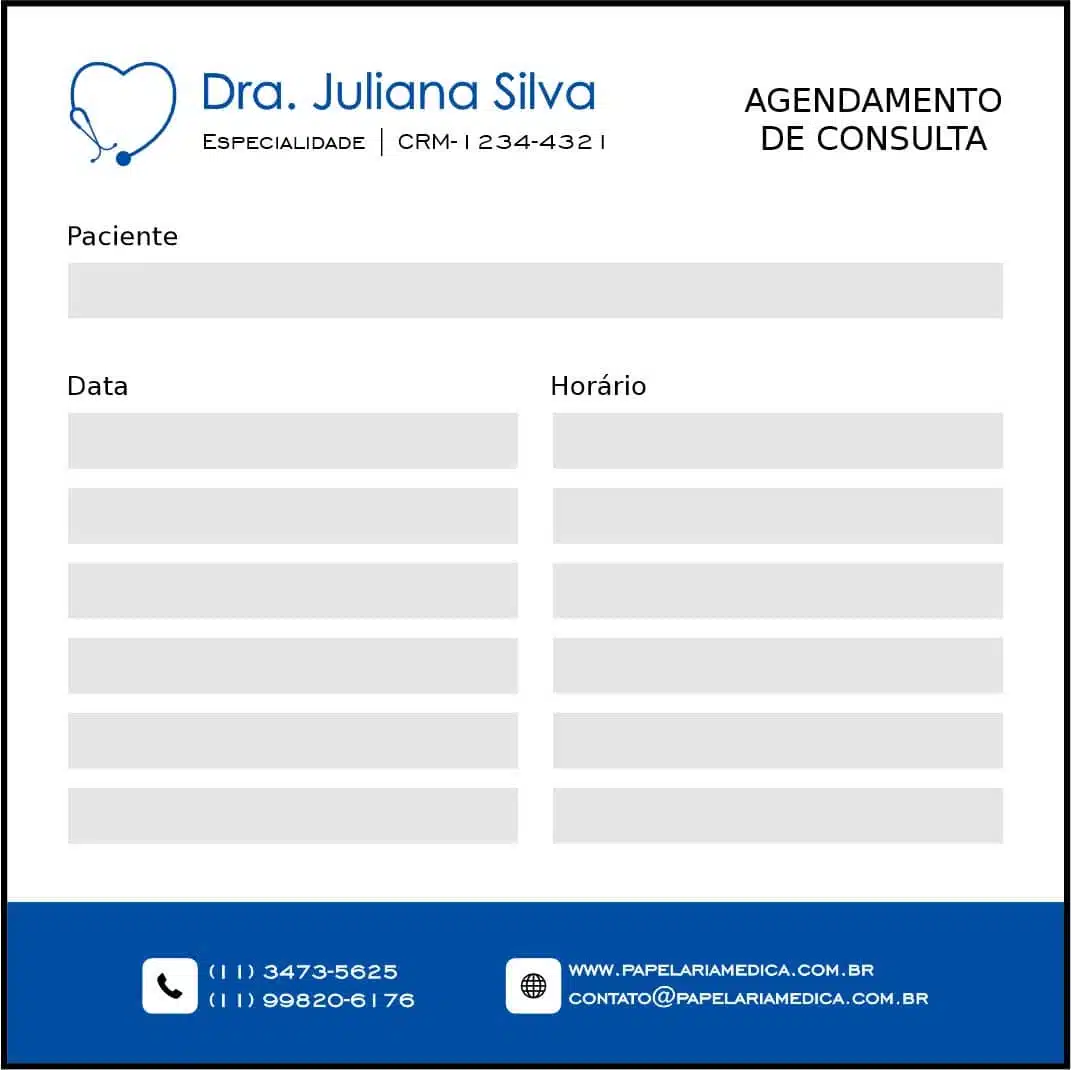 Bloco de Agendamento de Consulta Cardiologista Amsterdam