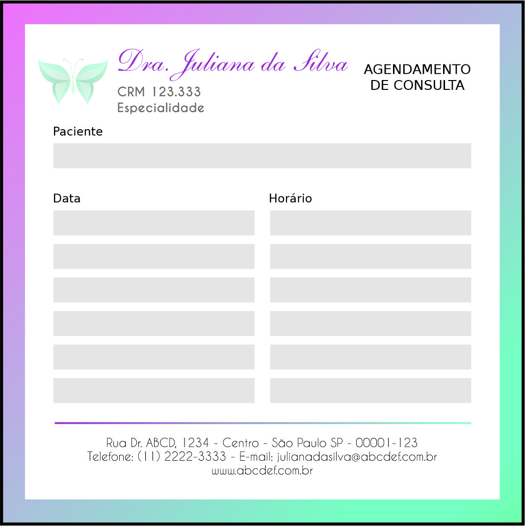 Bloco de Agendamento de Consulta Endocrinologia Victoria