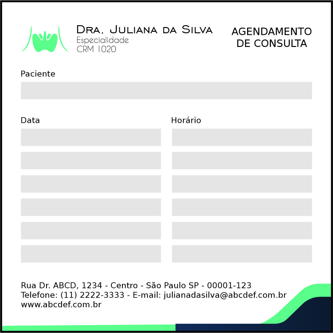 Bloco de Agendamento de Consulta Endocrinologista Ottawa