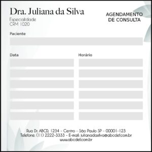 Bloco de Agendamento de Consulta Clínica Geral Faium