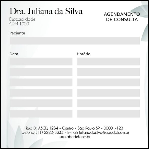 Bloco de Agendamento de Consulta Clínica Geral Faium Bloco de Agendamento de Consulta Clínica Geral Faium