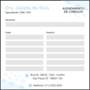 Bloco de Agendamento de Consulta Clínica Geral Minia